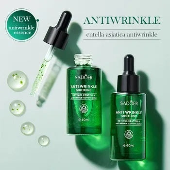 Sérum Antiarrugas Retinol & Centella Asiática SADOER – Reafirma y Rejuvenece