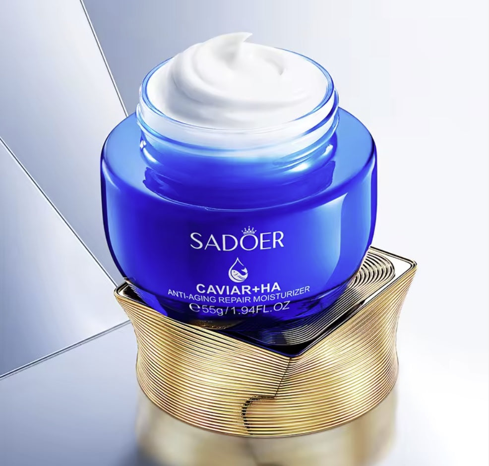 Crema Facial de Caviar Antiarrugas ✨ Rejuvenece tu Piel – 55g
